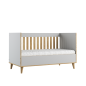 Preview: Umbaubares Babybett Couch hellgrau | Babybett 3 in 1 NEW YORK hellgrau | www.kids-ambiente.com